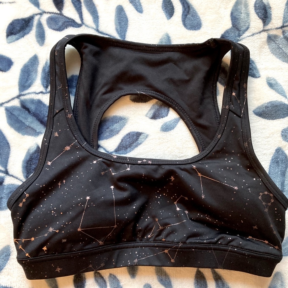 Joy Lab Sports Bra with Constellations, Size S